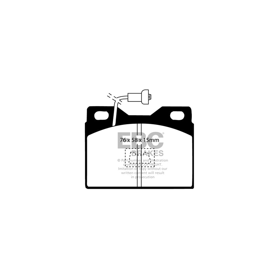 EBC DP220/4 Chrysler Peugeot Simca Talbot Ultimax Front Brake Pads 2 | ML Performance UK Car Parts