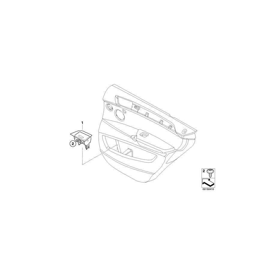 Genuine BMW 51426973677 E70 E70 Ash Tray, Left GRAU (Inc. X5 3.5d, X5 3.0sd & X5 M50dX) | ML Performance UK Car Parts