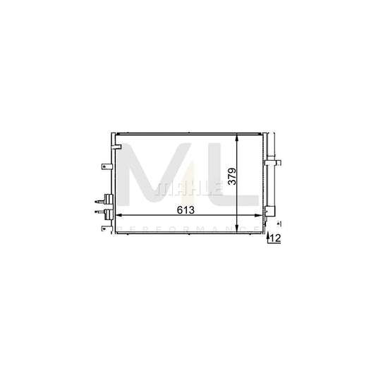 MAHLE ORIGINAL AC 693 000P Air conditioning condenser with dryer | ML Performance Car Parts