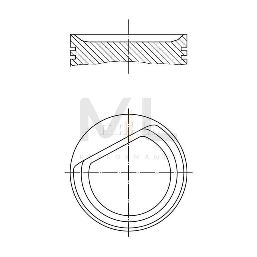 MAHLE ORIGINAL 004 70 00 Piston 83,0 mm, without cooling duct | ML Performance Car Parts