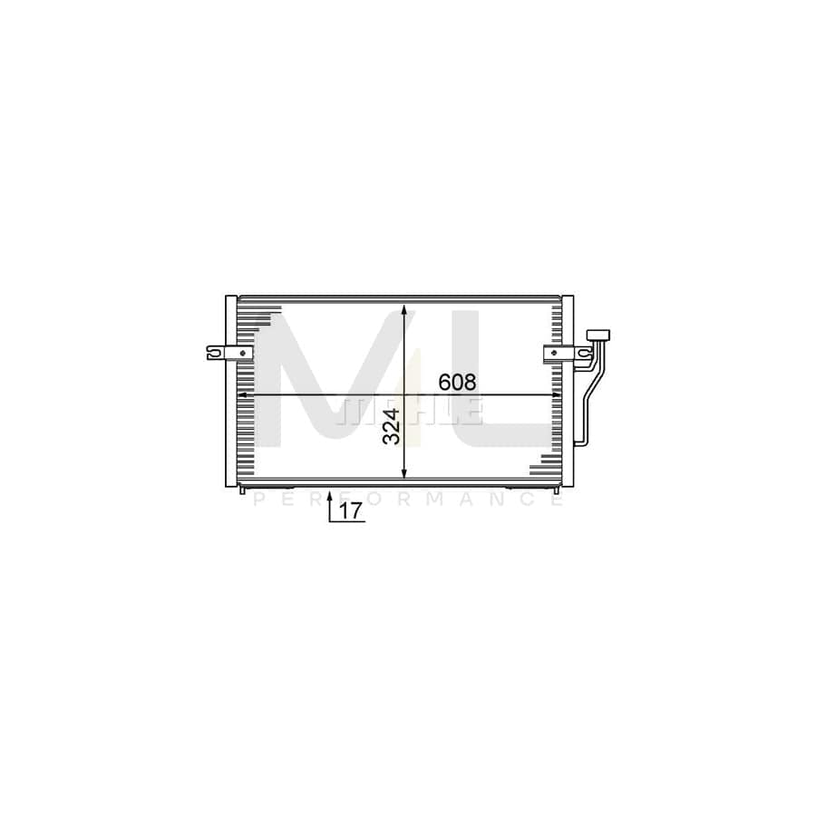 MAHLE ORIGINAL AC 213 000S Air conditioning condenser without dryer | ML Performance Car Parts