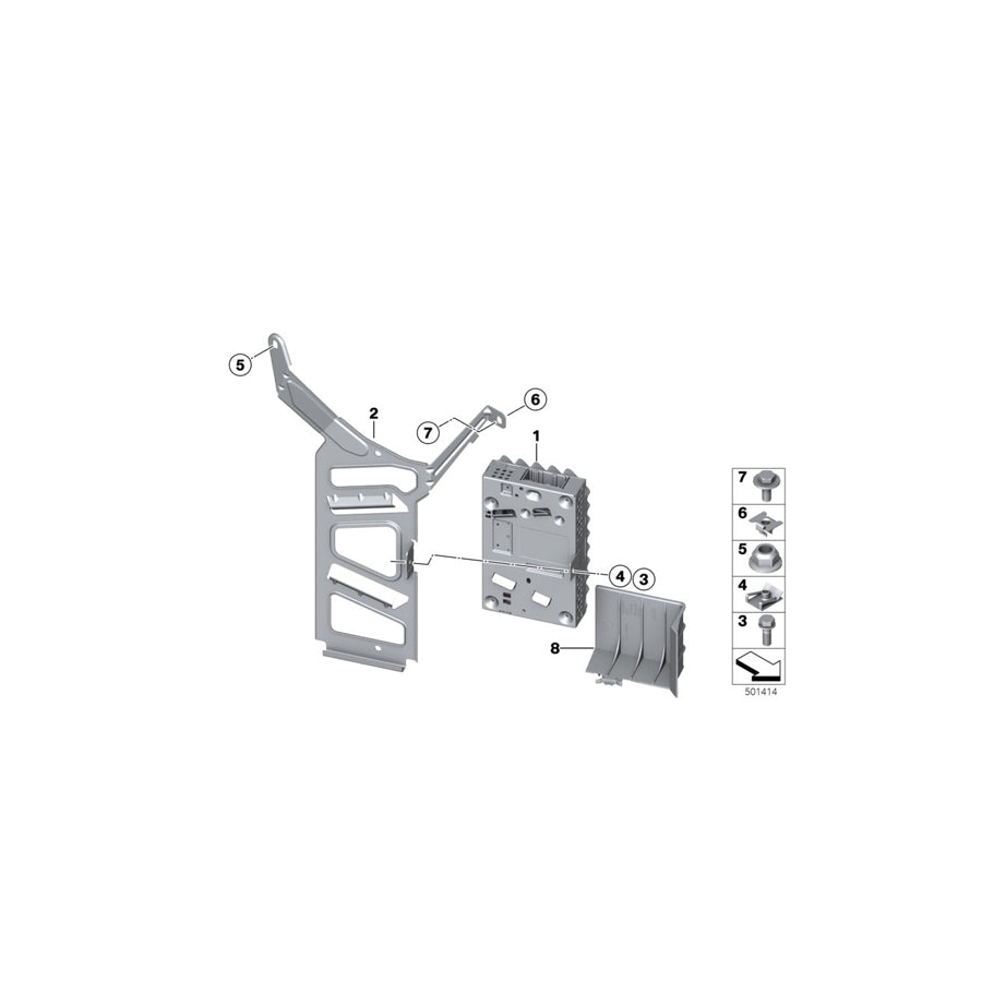 Genuine BMW Mini 07119904269 E65 F30 F23 Hex Bolt M5X14-8.8-ZNNIV (Inc. M135i) | ML Performance UK Car Parts