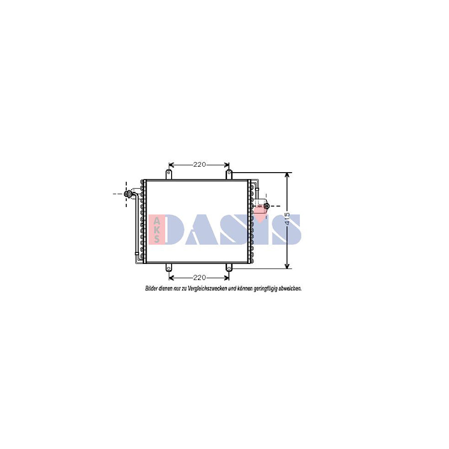 AKS Dasis 182090N Air Conditioning Condenser For Renault 19 | ML Performance UK