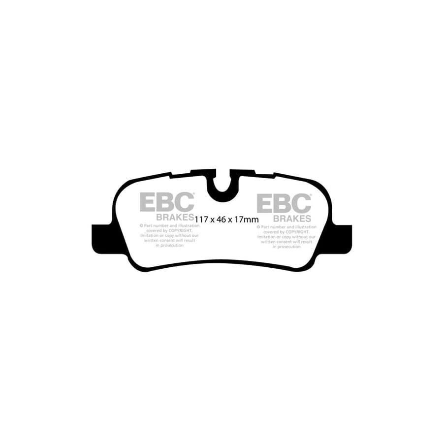 EBC PD11KR244 Land Rover Greenstuff Rear Brake Pad & GD Disc Kit - TRW Caliper (Inc. Discovery 3 & Range Rover Sport) 2 | ML Performance UK Car Parts