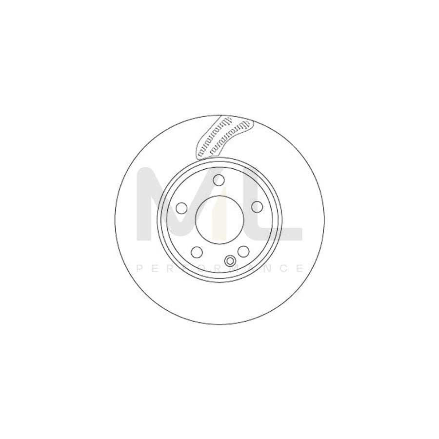 TRW DF6591 Brake Disc Vented, Painted | ML Performance Car Parts