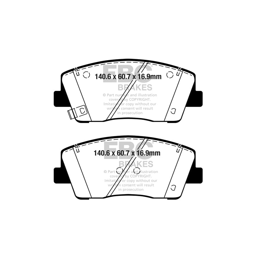 EBC PD01KF1932 Brake Pad & Disc Kit 2 | ML Performance UK Car Parts