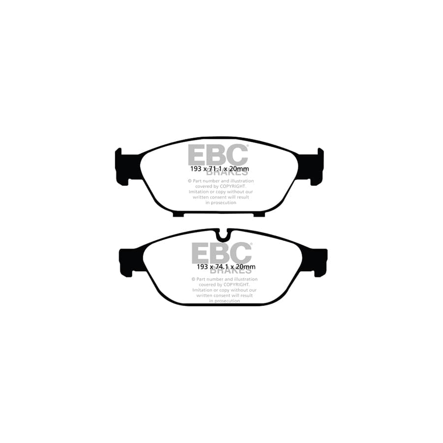 EBC PDKF2318 Audi D4 A8 Ultimax Front Brake Pad & Plain Disc Kit - TRW Caliper 2 | ML Performance UK Car Parts