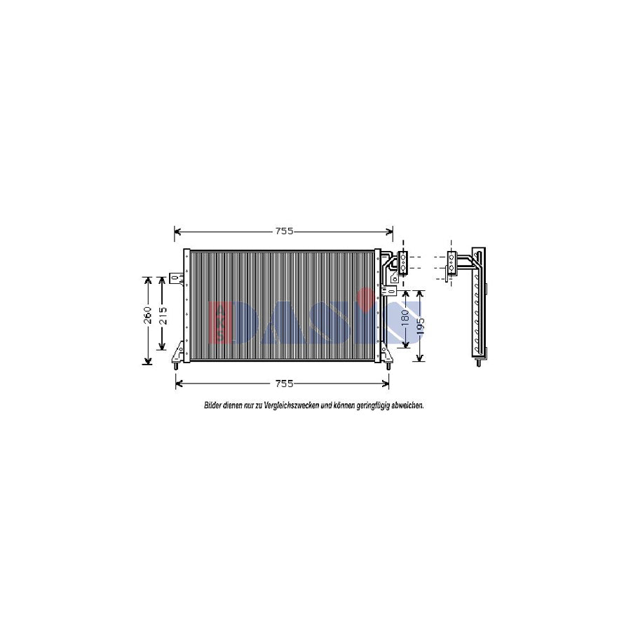 AKS Dasis 522180N Air Conditioning Condenser | ML Performance UK