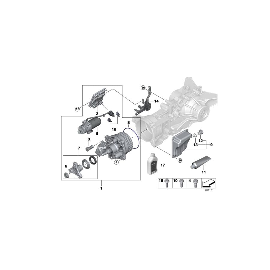 Genuine BMW Mini 33108696083 F40 F45 F46 Gasket Ring (Inc. X2 20iX, X2 25iX & Cooper ALL4) | ML Performance UK Car Parts