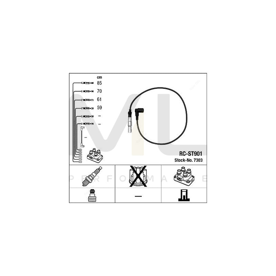 NGK Ignition Cable Kit RC-ST901 (NGK7303) | ML Car Parts UK | ML Performance