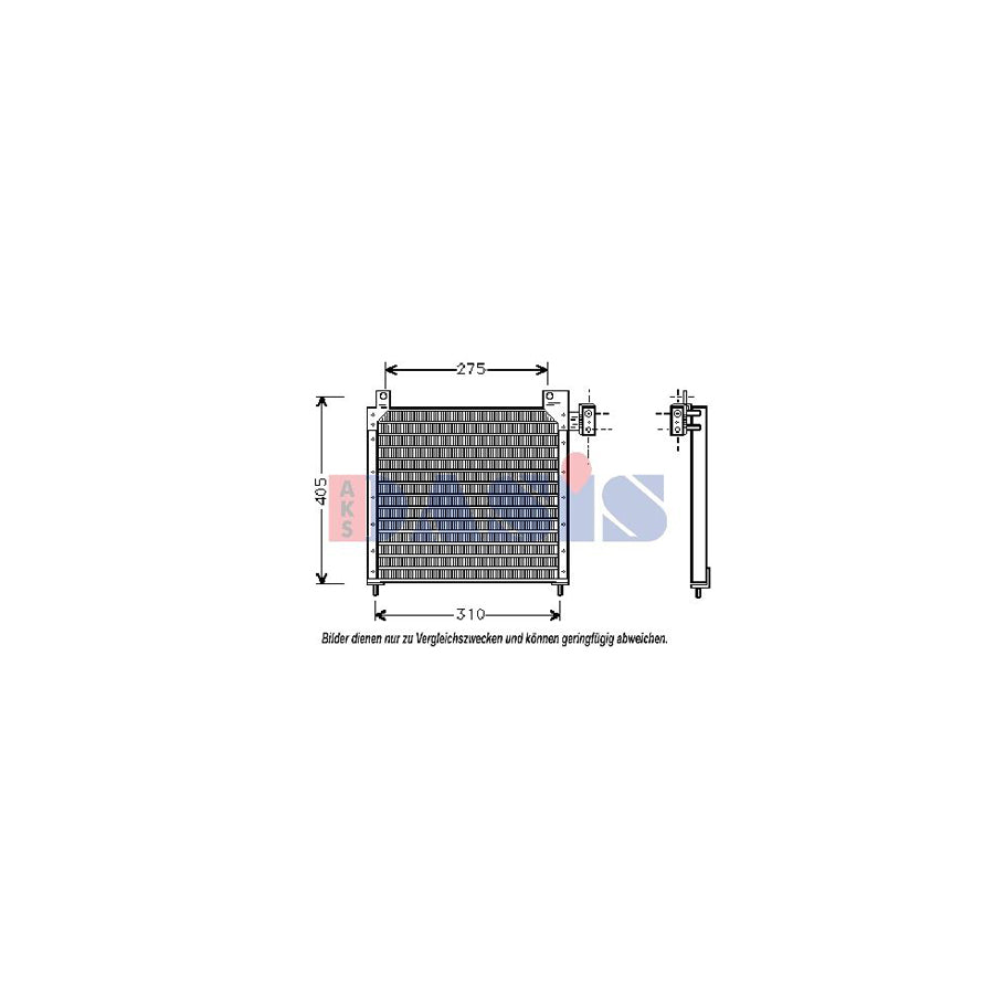 AKS Dasis 522170N Air Conditioning Condenser For Chrysler Voyager | ML Performance UK