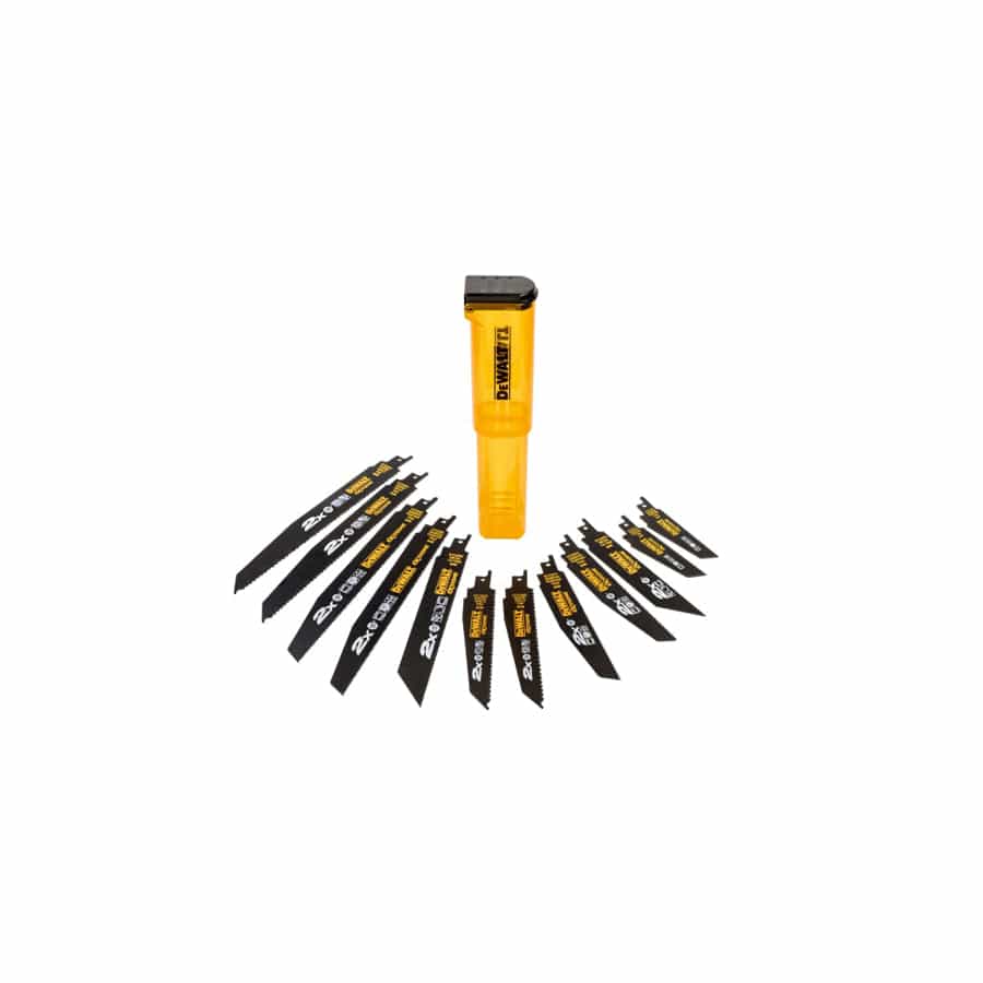 DEWALT DEWDT2441LQZ DT2441L 2X Life Reciprocating Saw Blade Set, 12 Piece | ML Performance UK