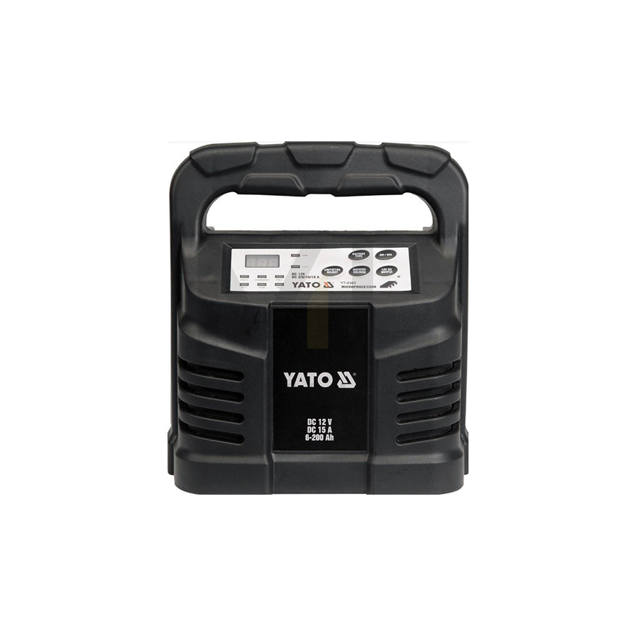 YATO YT-8303 Battery Charger portable, 15A, 230V, 6-200Ah | ML Performance Car Parts