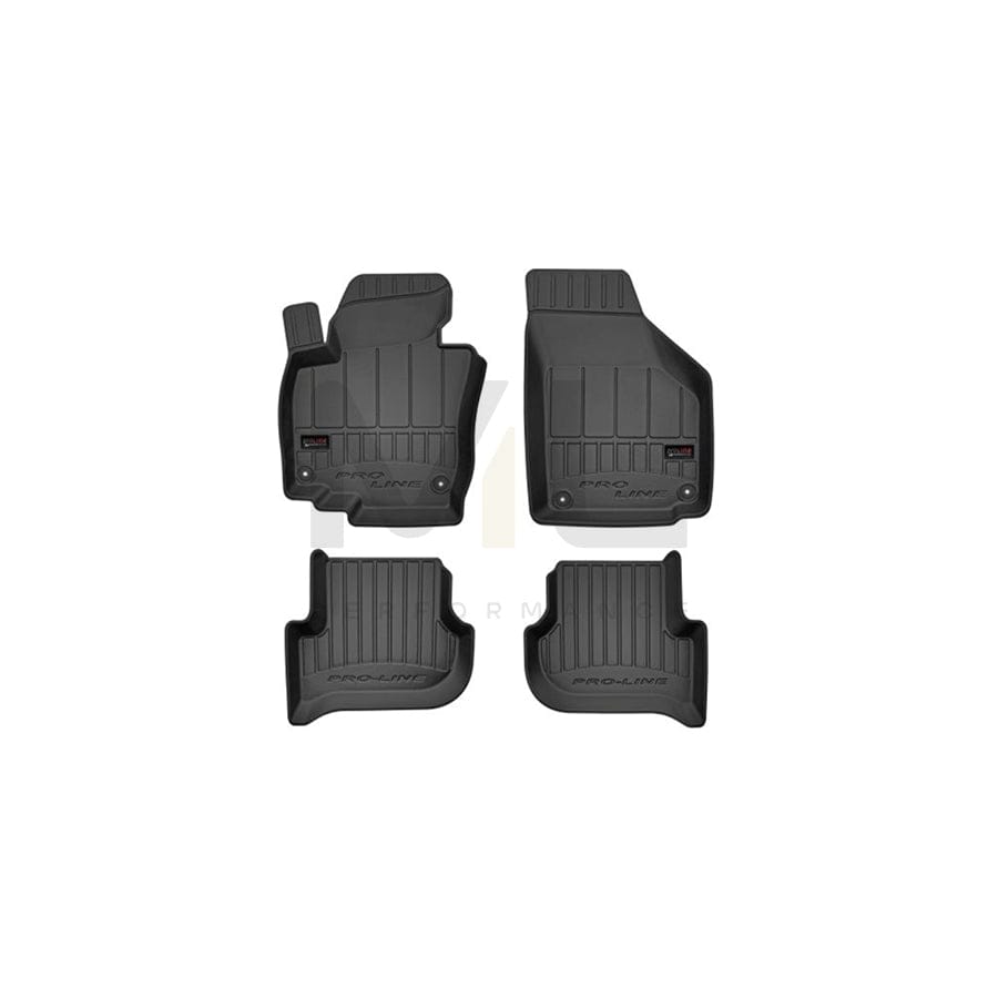 FROGUM 3D407183 Floor mat set for VW Touran I (1T1, 1T2) Elastomer, Front and Rear, Quantity: 4, Black | ML Performance Car Parts