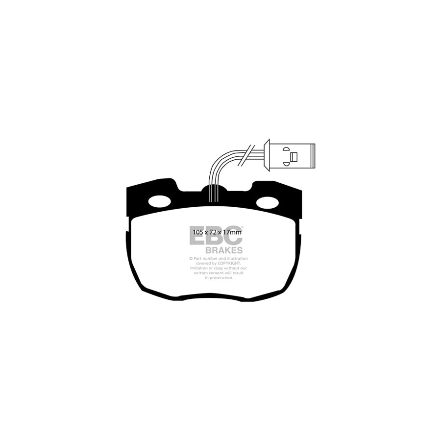 EBC PD03KF633 Land Rover Yellowstuff Front Brake Pad & Plain Disc Kit - Lockheed Caliper (Inc. Discovery 1 & Range Rover) 2 | ML Performance UK Car Parts