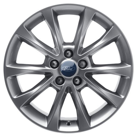 GENUINE FORD 2337285 x4 SET OF 4 MONDEO ALLOY WHEEL 17" 5 X 2-SPOKE DESIGN, LUSTER NICKEL, 2014 - 2021 | ML Performance UK