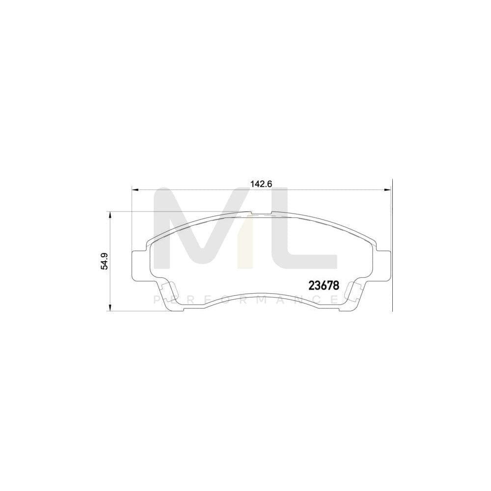 Brembo P 24 149 Brake Pad Set For Mazda B-Series Pickup (Uf) | ML Performance Car Parts