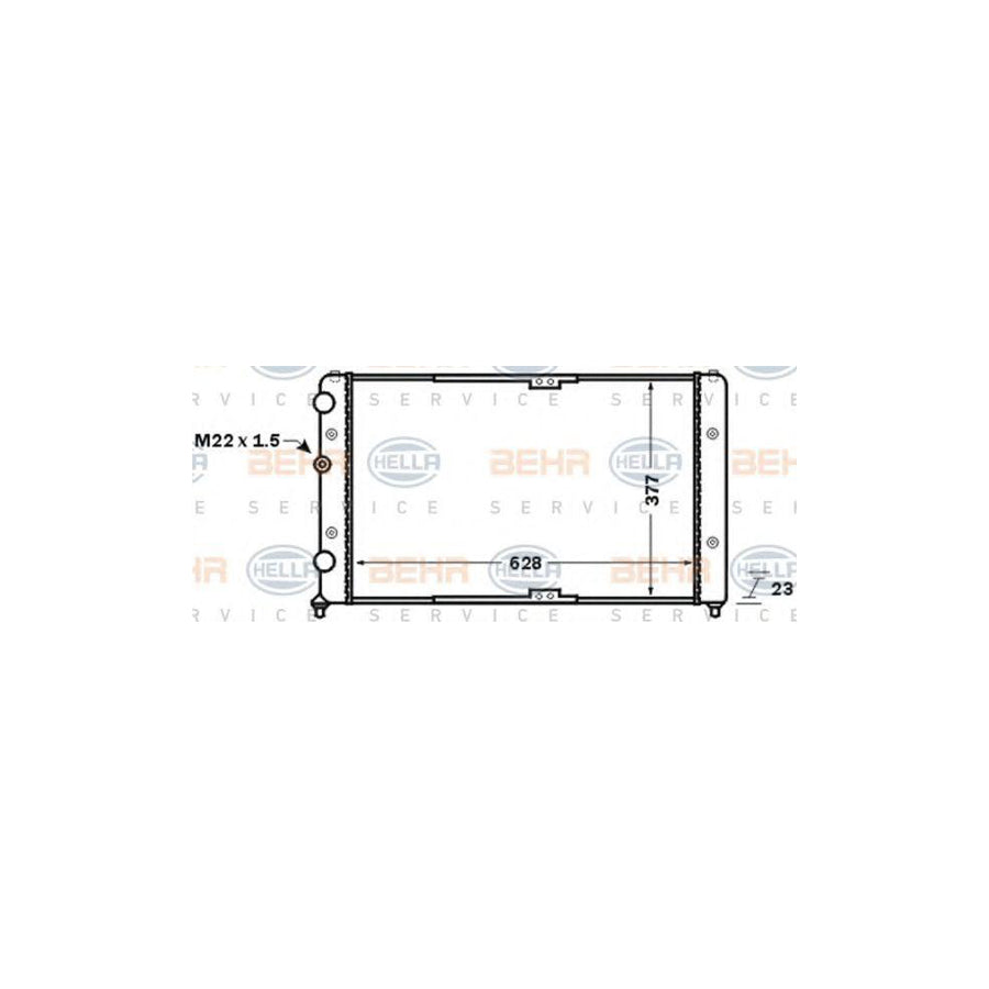 Hella 8MK 376 773-791 Engine Radiator