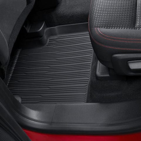 GENUINE FORD 2335734 KUGA REAR RUBBER FLOOR MATS IN TRAY STYLE WIHT RAISED EDGES, BLACK | ML Performance UK