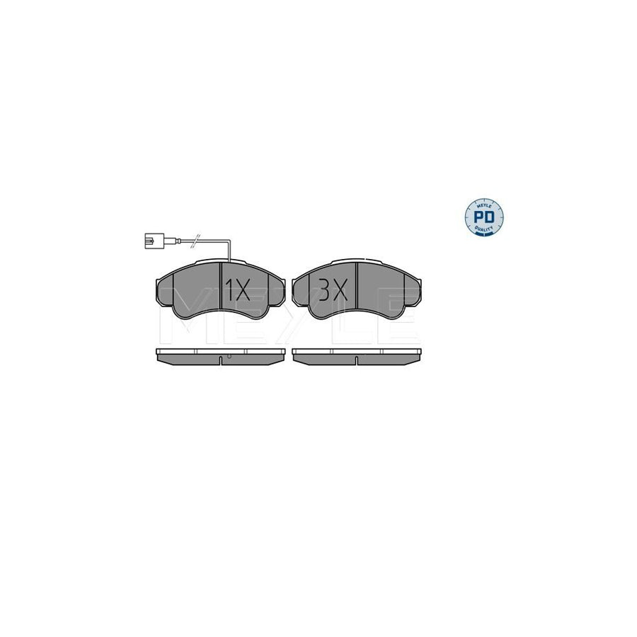 Meyle 025 239 1919/Pd Brake Pad Set