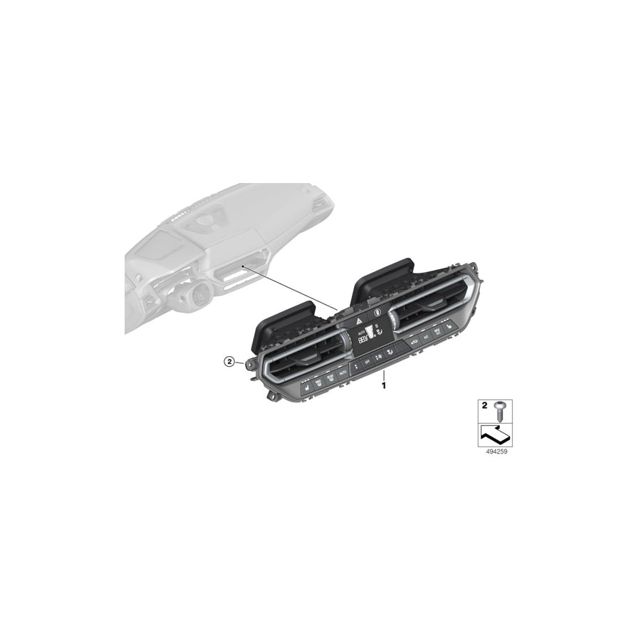 Genuine BMW 64119459478 G20 G21 G29 Air Conditioning Control (Inc. 318d, 330d & 330i) | ML Performance UK