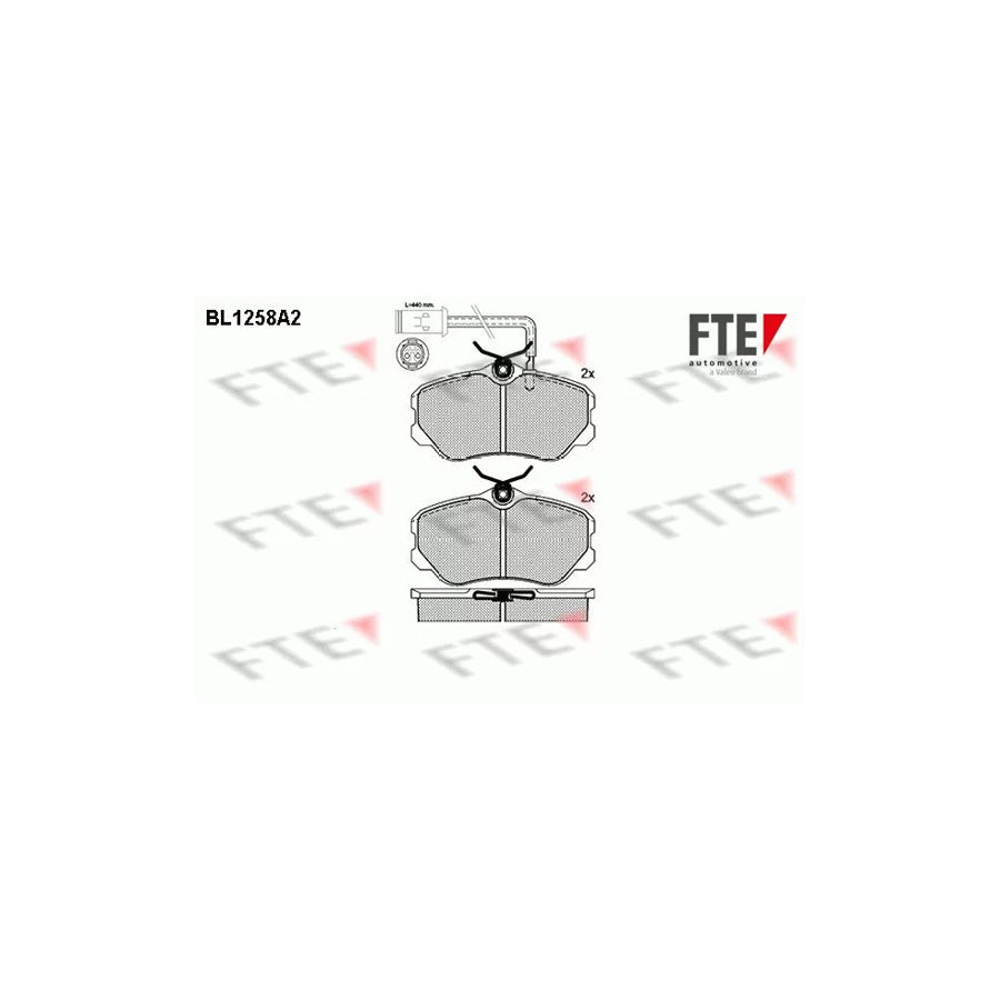 Fte BL1258A2 Brake Pad Set For Alfa Romeo 164 (164) | ML Performance UK Car Parts