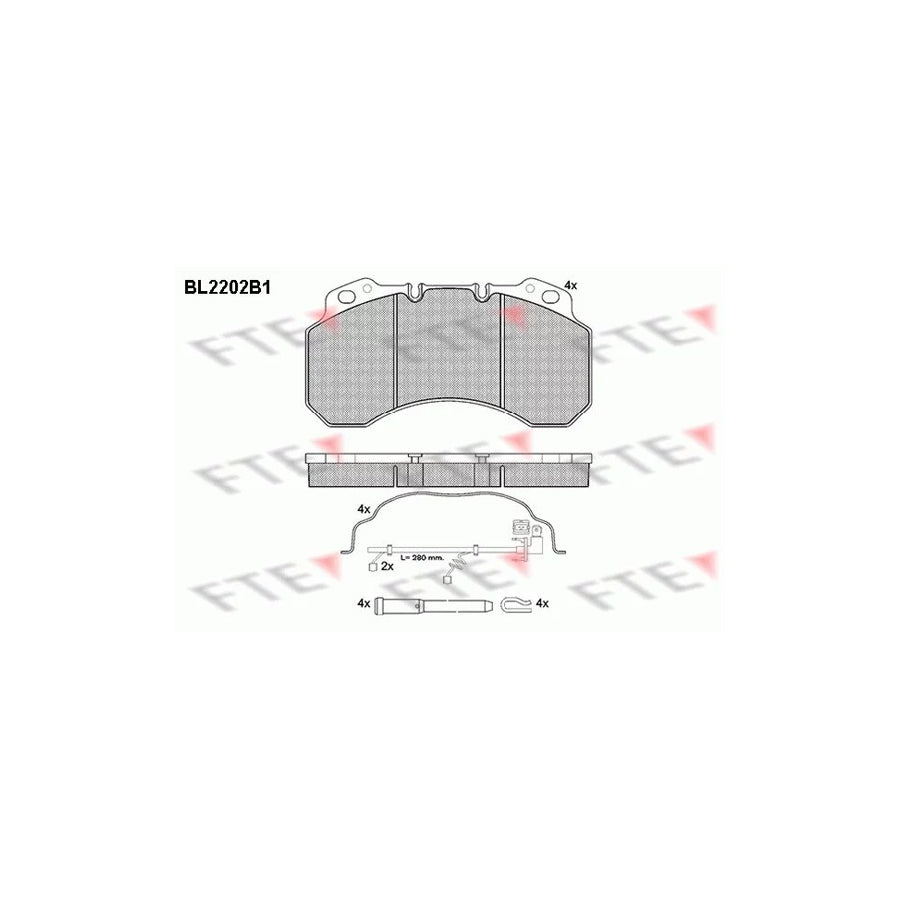 Fte BL2202B1 Brake Pad Set | ML Performance UK Car Parts