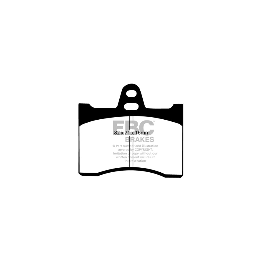 EBC DP227 Citroen Ultimax Rear Brake Pads - Citroen Caliper (Inc. Xantia, CX, XM) 2 | ML Performance UK Car Parts