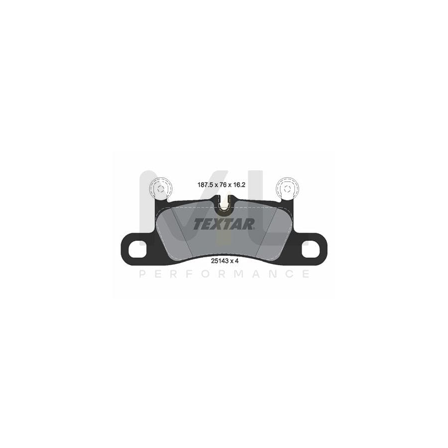 TEXTAR 2514301 Brake pad set prepared for wear indicator, with counterweights | ML Performance Car Parts