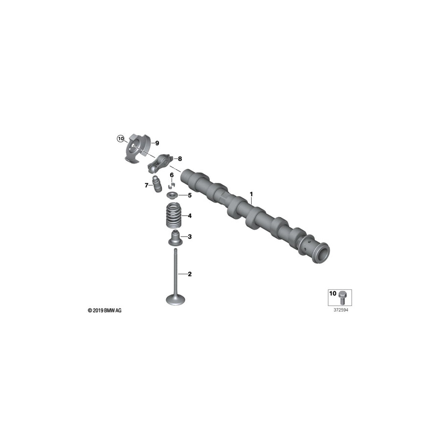 Genuine BMW 11347633699 F46 F48 G15 Intake Valve 30,1/4,97mm (Inc. 540iX, X3 20iX & Z4 M40i) | ML Performance UK Car Parts