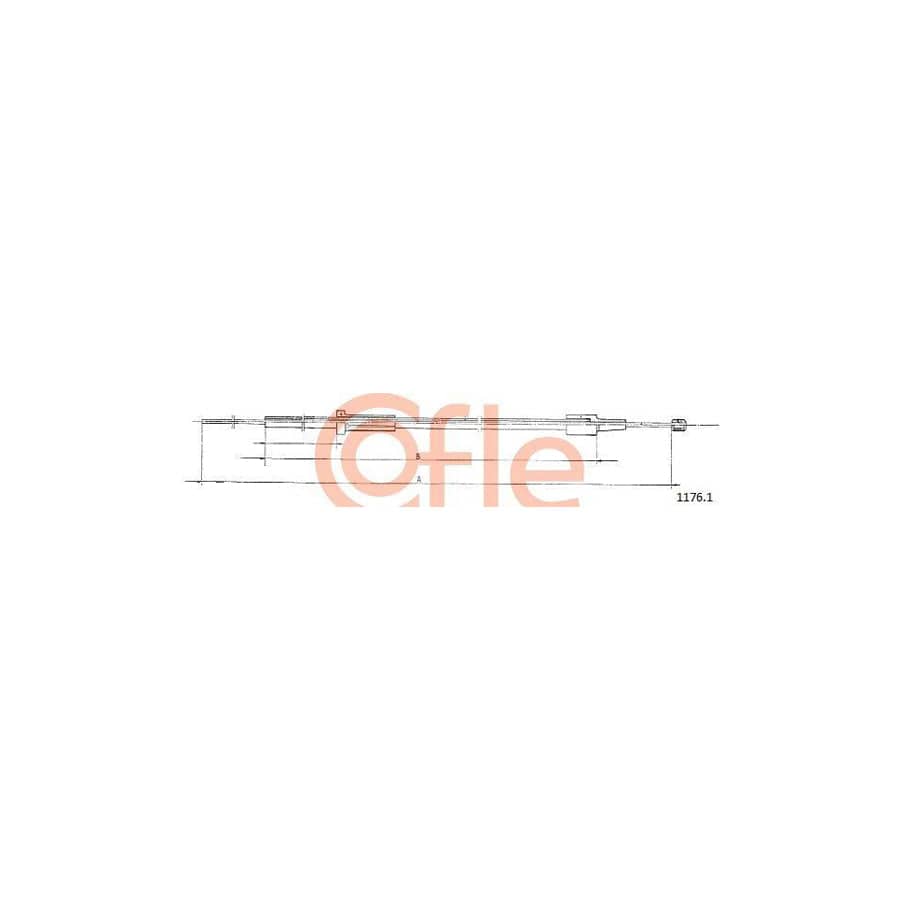 Cofle 92.1176.1 Bonnet Cable For Fiat Ducato