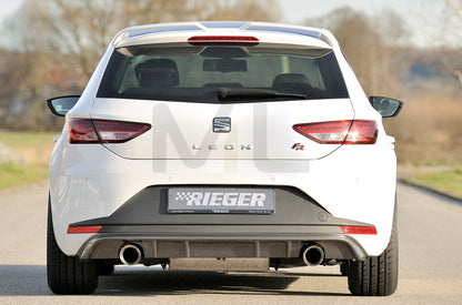 Rieger 00099186 SEAT 5F Leon FR Rear Diffuser 4 | ML Performance UK Car Parts