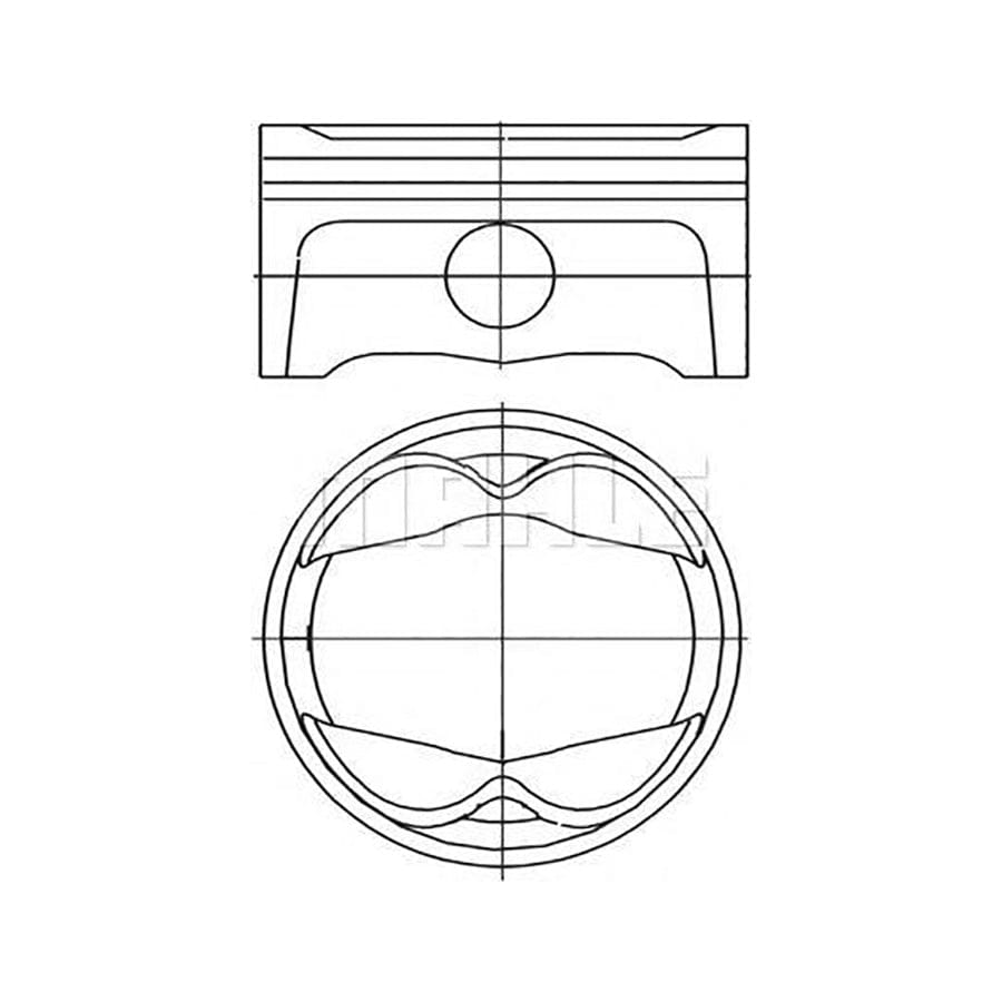 MAHLE ORIGINAL 627 23 02 Piston for MAZDA 323 79 mm, with piston rings | ML Performance Car Parts