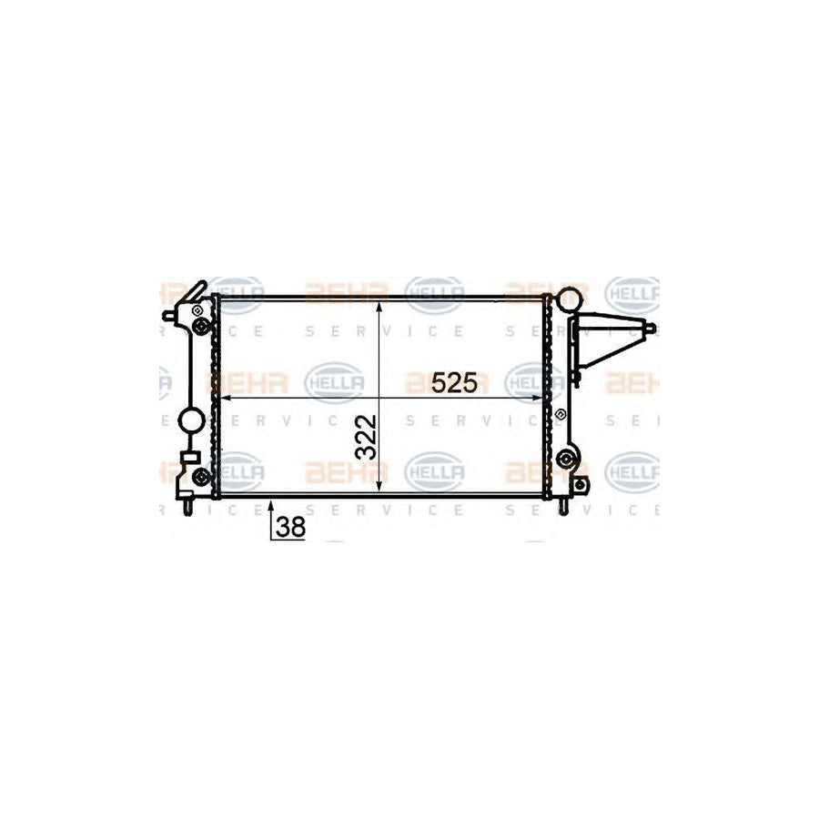 Hella 8MK 376 715-481 Engine Radiator