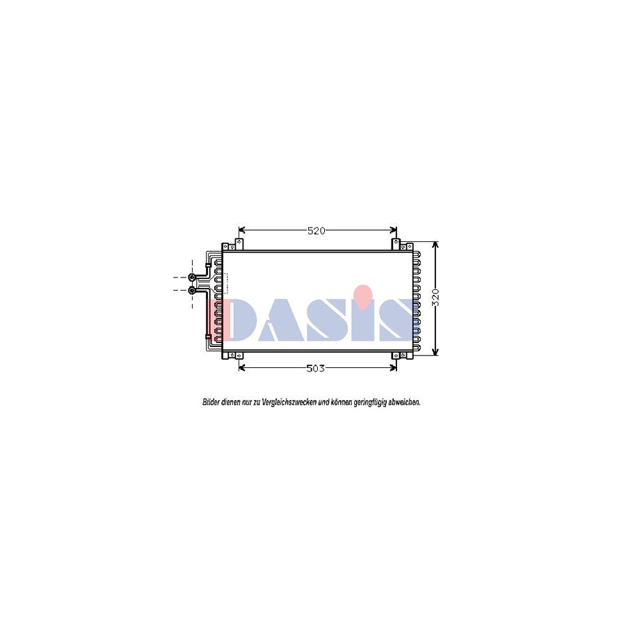 AKS Dasis 182150N Air Conditioning Condenser For Renault 21 Saloon | ML Performance UK