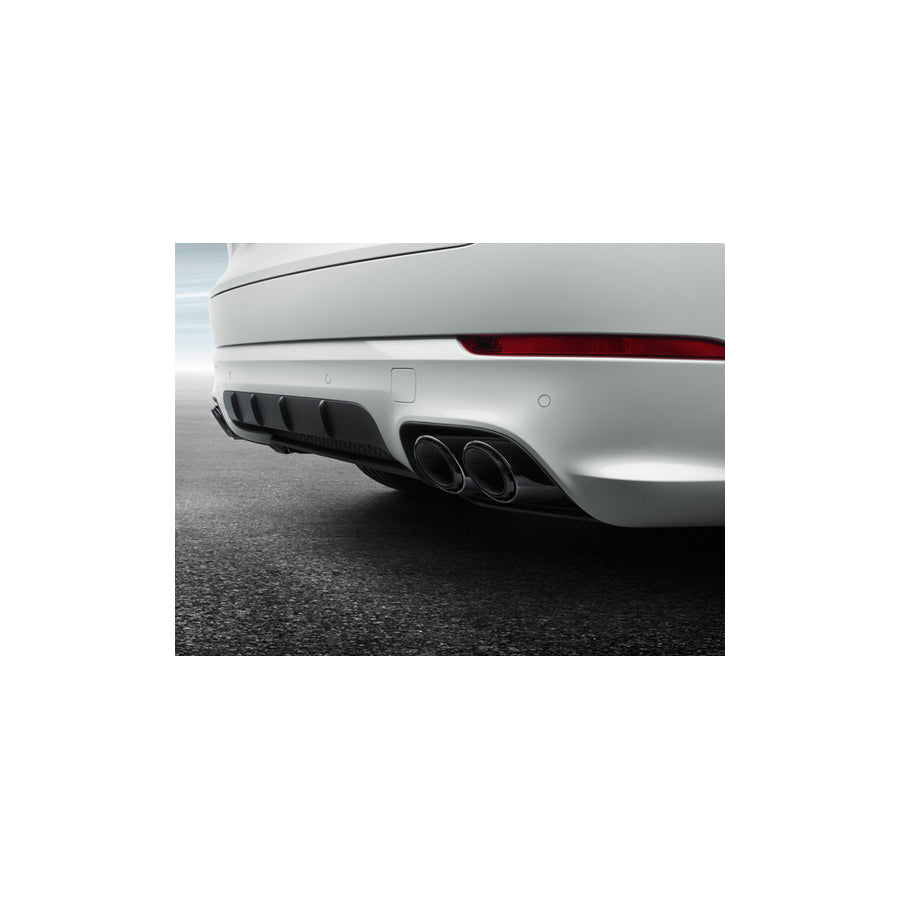 Genuine Porsche Sports Exhaust Tail Pipes, In Black Porsche 9Ya Cayenne E-Hybrid | ML Performance UK Car Parts