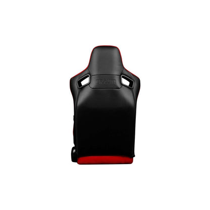 BRAUM Elite-S Series Racing Seats (Black - Red) – Pair