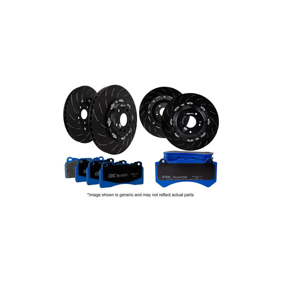 EBC P2DK029B Audi Seat Skoda VW Full Vehicle Kit Bluestuff Pads & 2-Piece Fully-Floating Discs - ATE Caliper 1 | ML Performance UK Car Parts