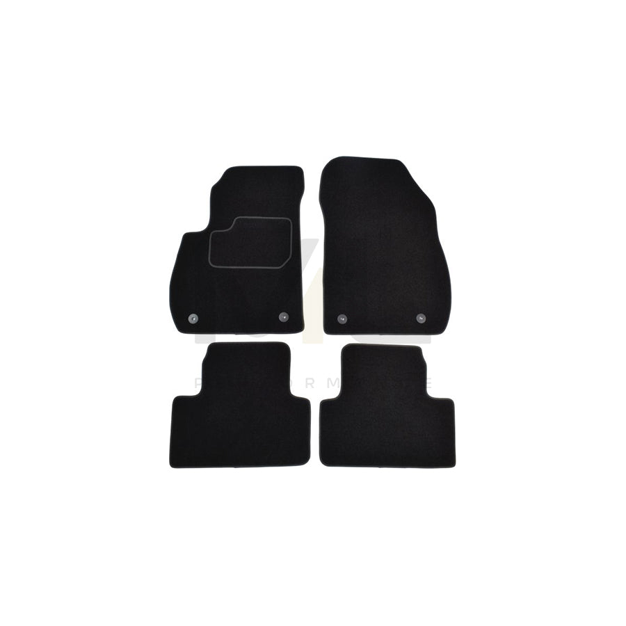 MAMMOOTH A041 OPL350 PRM 01 Floor mat set for OPEL Zafira C Tourer (P12) Textile, Front and Rear, Quantity: 4, Black | ML Performance Car Parts