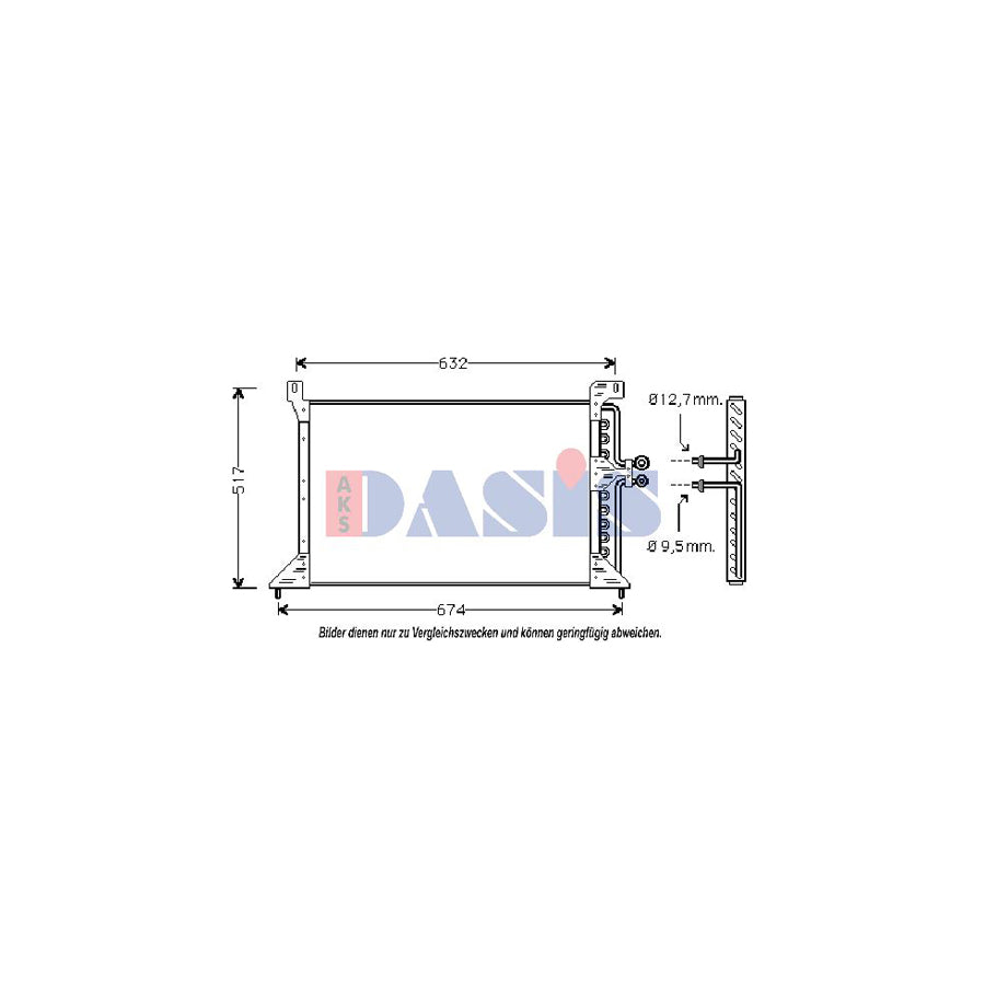 AKS Dasis 522270N Air Conditioning Condenser For Ford Usa Aerostar Mpv | ML Performance UK