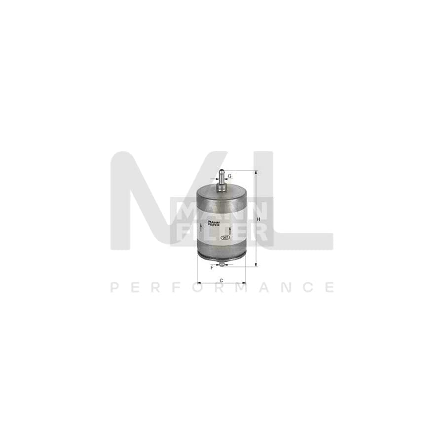 MANN-FILTER WK 504 Fuel filter for BMW 3 Series In-Line Filter | ML Performance Car Parts