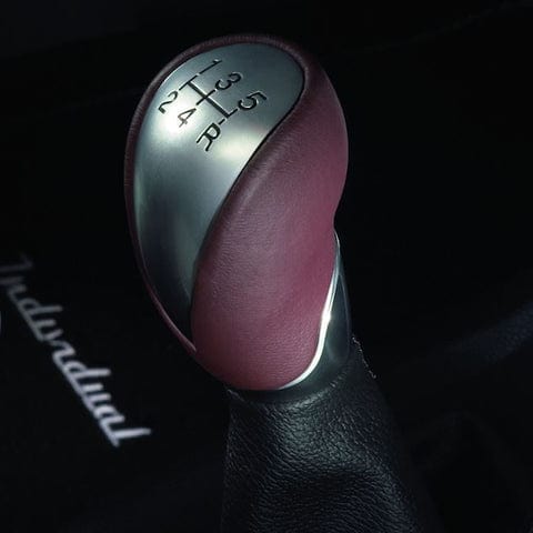 GENUINE FORD 1571936 FIESTA GEAR LEVER KNOB RED LEATHER AND ALUMINIUM DESIGN | ML Performance UK