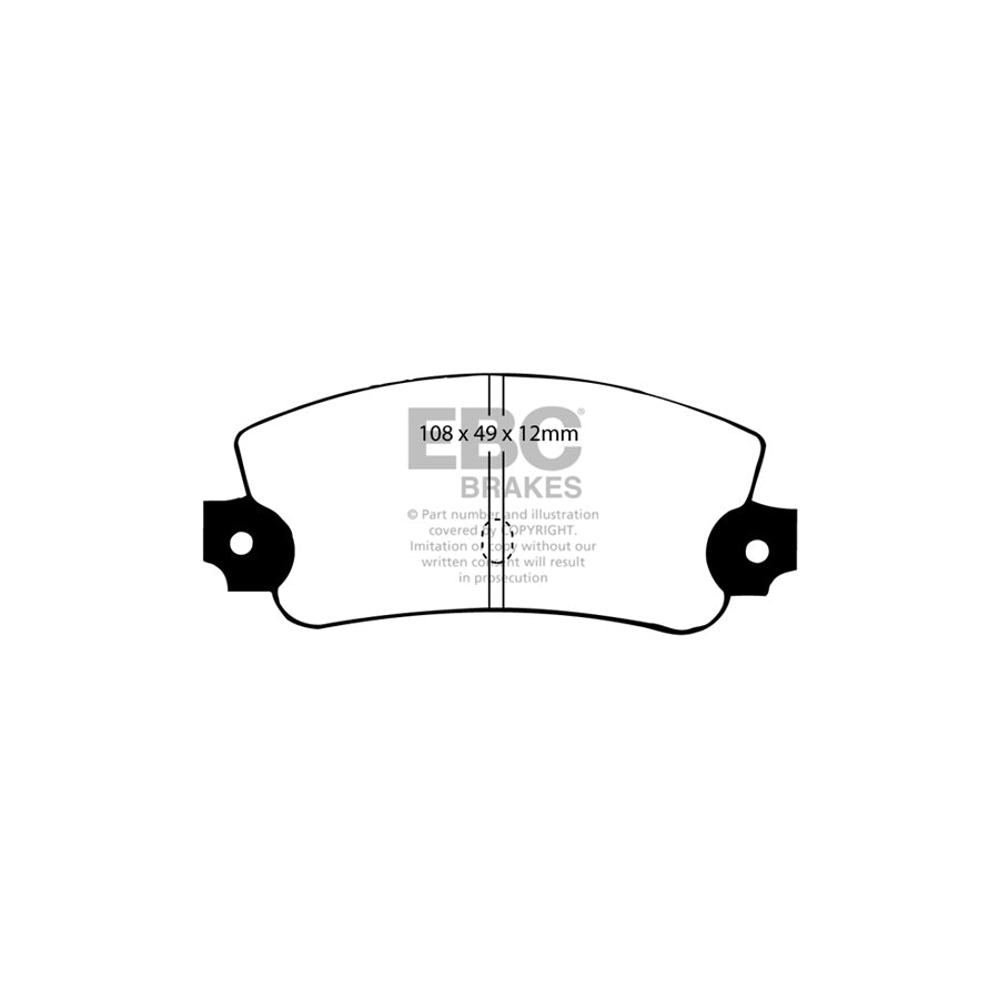 EBC DP231 Lancia Seat Ultimax Rear Brake Pads - Bendix Caliper 2 | ML Performance UK Car Parts