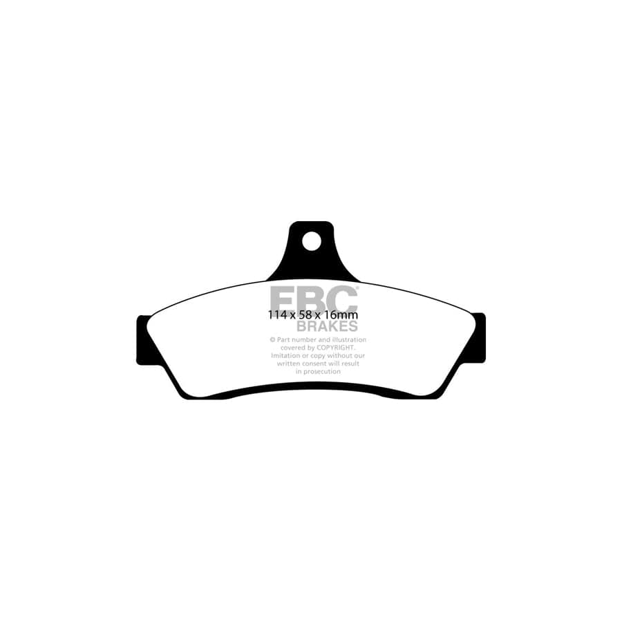 EBC PD03KR555 Opel Pontiac Vauxhall Yellowstuff Rear Brake Pad & Plain Disc Kit (Inc. Monaro & GTO) 2 | ML Performance UK Car Parts