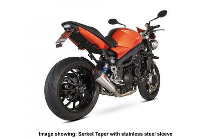 Scorpion RTR66SECEO Triumph Speed Triple 1050 Serket Taper Slip-On - Carbon Fibre Sleeve | ML Performance UK UK