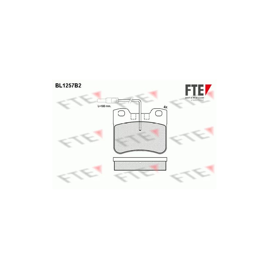 Fte BL1257B2 Brake Pad Set For Peugeot 106 | ML Performance UK Car Parts