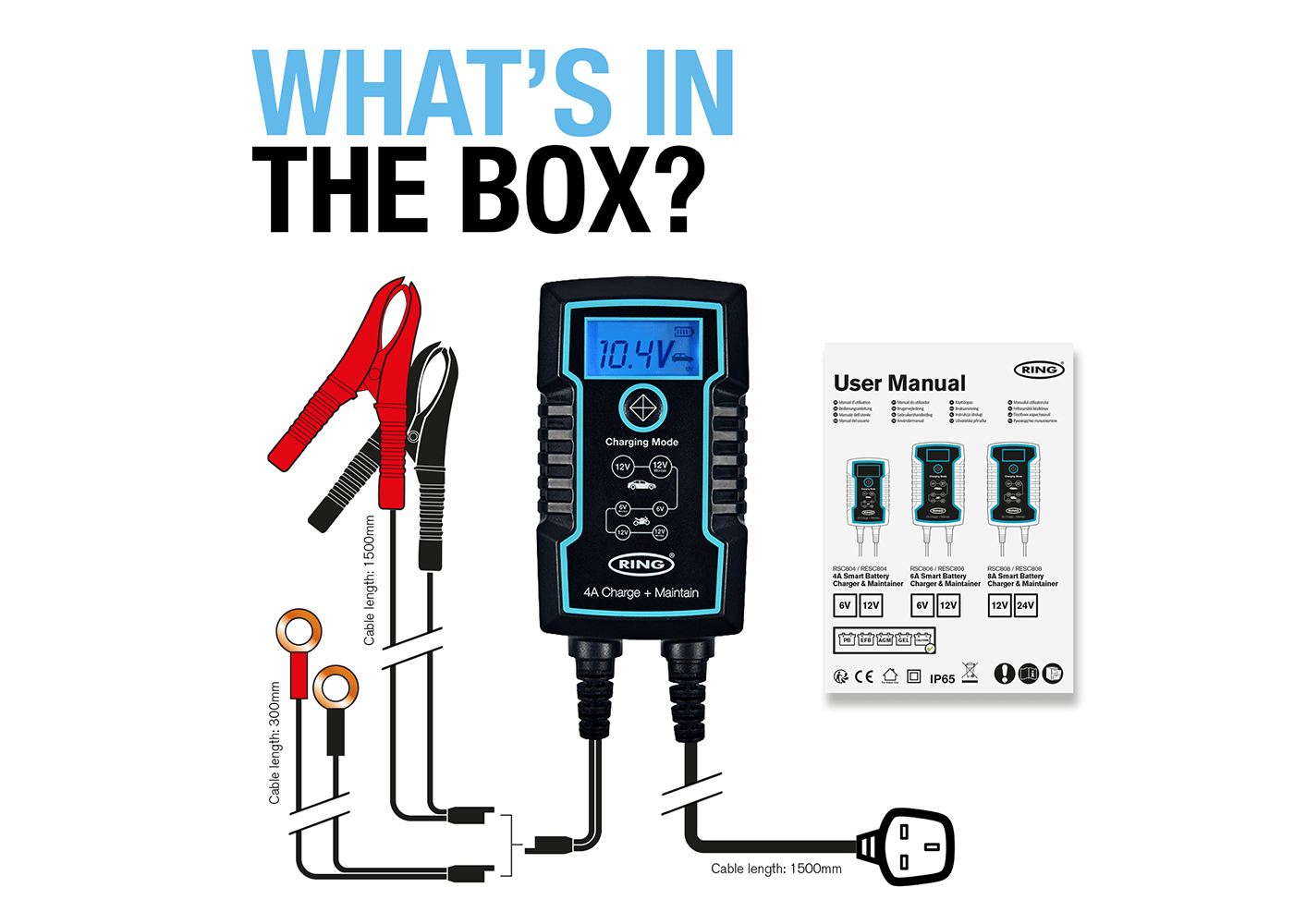 RING RSC804 4AMP SMART BATTERY CHARGER UK | ML Performance