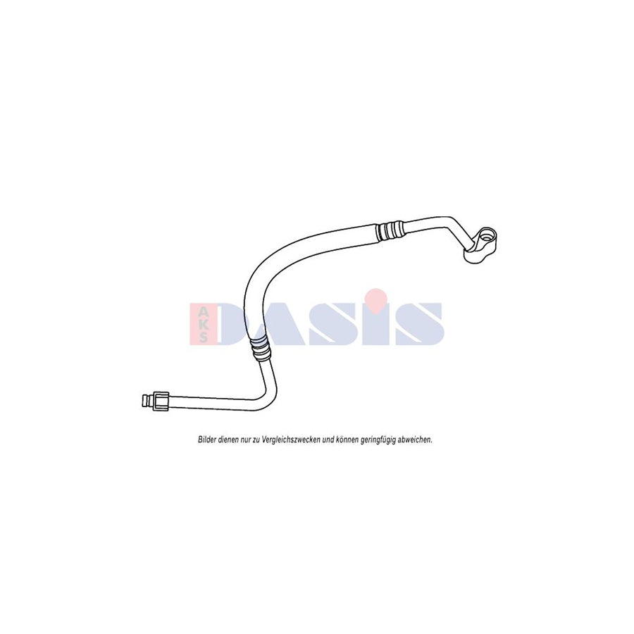 AKS Dasis 885842N High Pressure Line, Air Conditioning Suitable For Mercedes-Benz E-Class Saloon (W211) | ML Performance UK