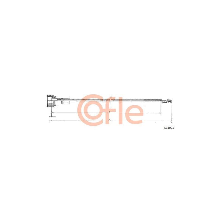 Cofle S31001 Speedometer Cable