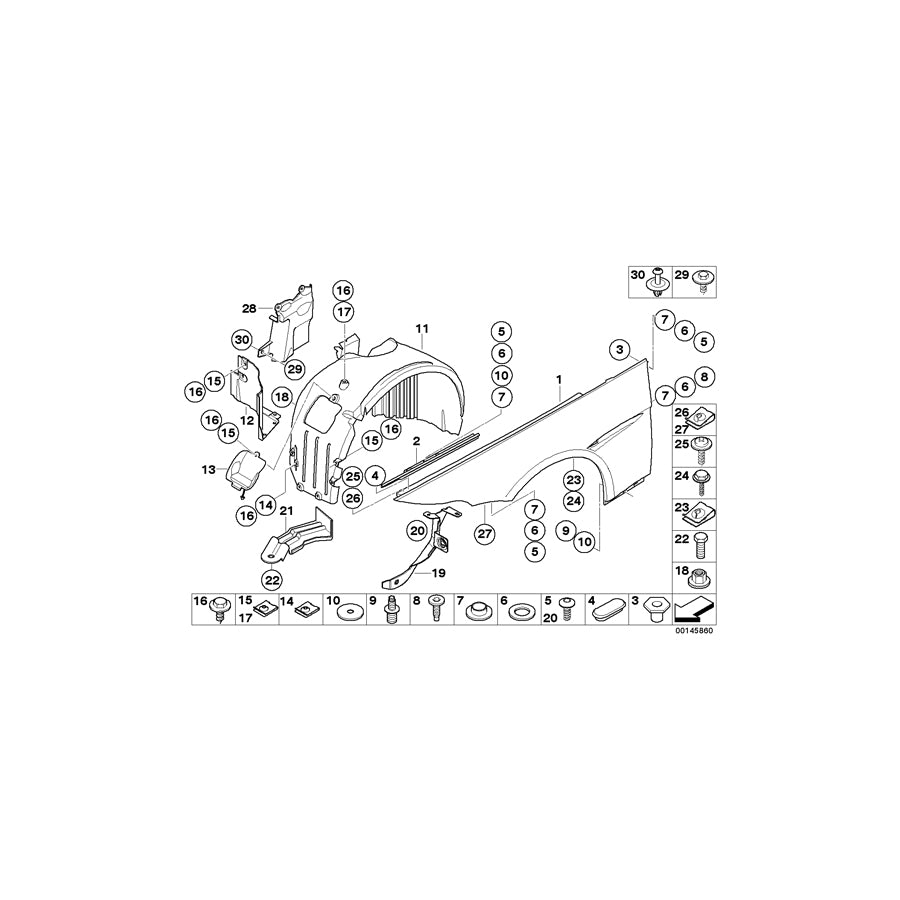 Genuine BMW 07147134115 E64 E63 Shim D=0,5mm (Inc. X3 35iX) | ML Performance UK Car Parts